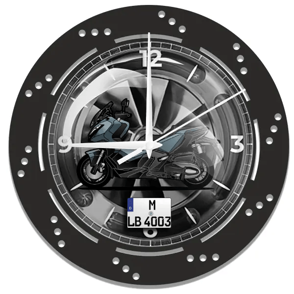 ADV 350 Wanduhr personalisiert mit deinem Motorrad u. Kennzeichen!