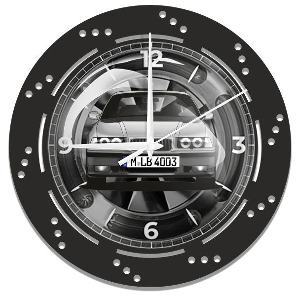 Tahoe Wanduhr personalisiert mit deinem Auto u. Kennzeichen!