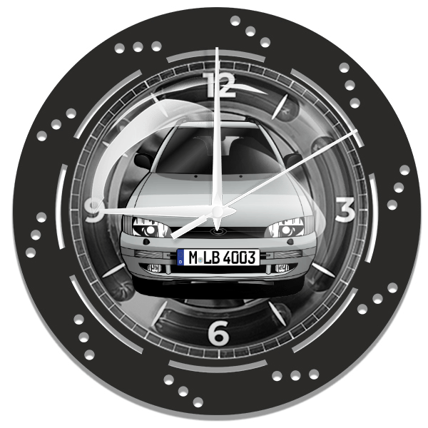 Impreza Combi Wanduhr personalisiert mit deinem Auto u. Kennzeichen!