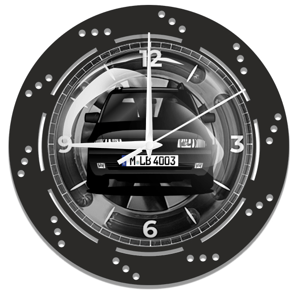 Astra Caravan Wanduhr personalisiert mit deinem Auto u. Kennzeichen!
