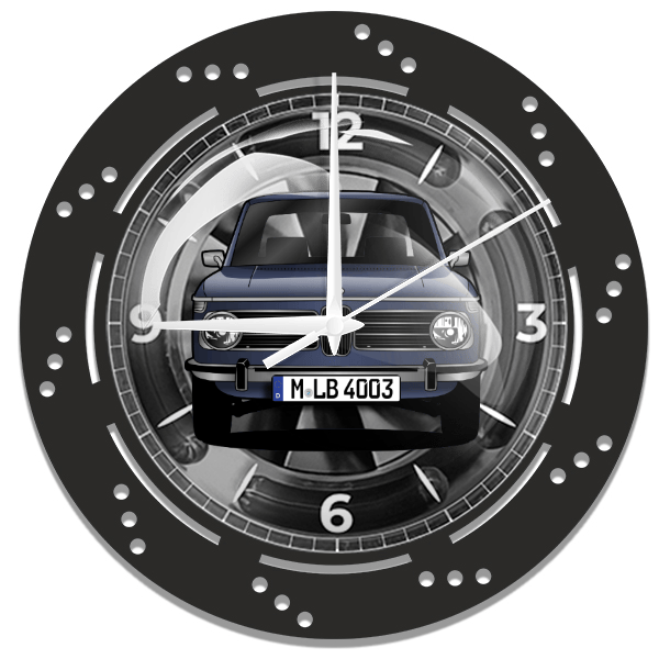 2002 Wanduhr personalisiert mit deinem Auto u. Kennzeichen!
