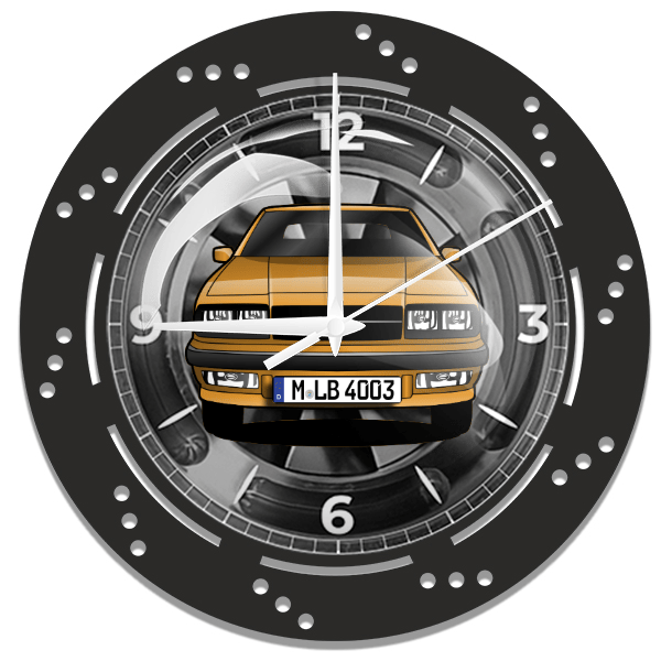Lebaron Cabriolet Wanduhr personalisiert mit deinem Auto u. Kennzeichen!