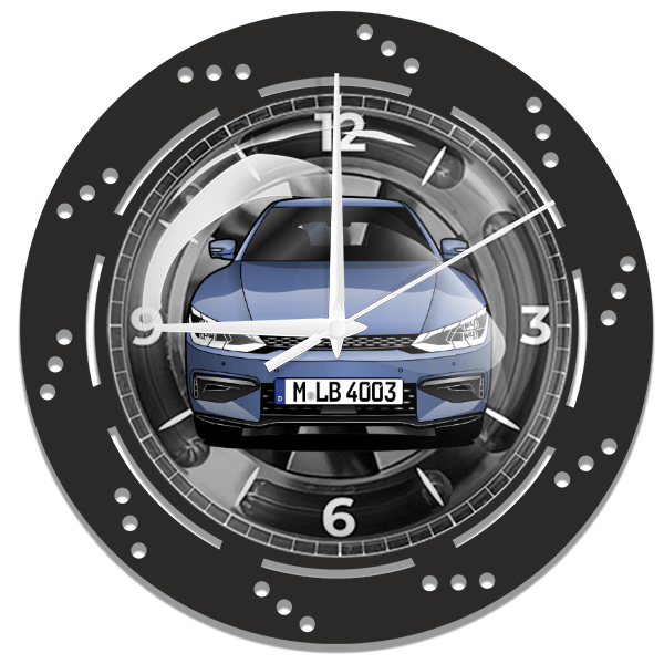 EV6 GT-Line Wanduhr personalisiert mit deinem Auto u. Kennzeichen!