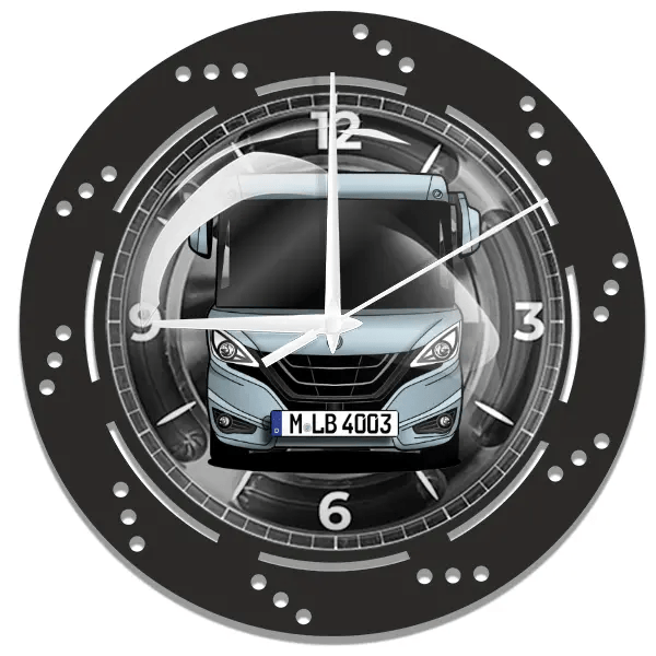 B-Klasse ML I 780 Wanduhr personalisiert mit deinem Wohnwagen u. Kennzeichen!