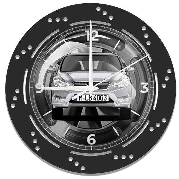 XV Wanduhr personalisiert mit deinem Auto u. Kennzeichen!
