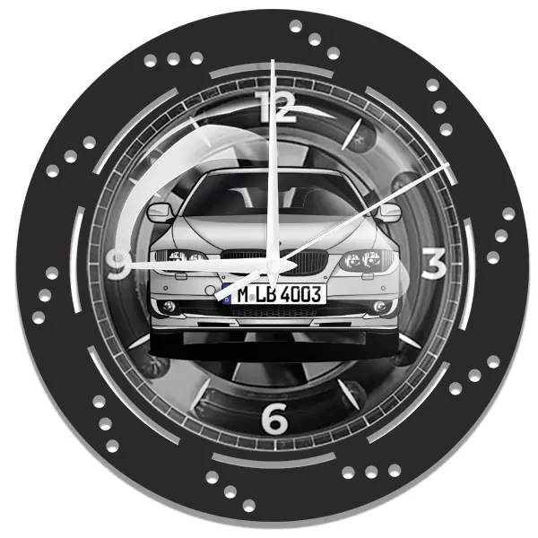 Alpina B3 GT3 Wanduhr personalisiert mit deinem Auto u. Kennzeichen!