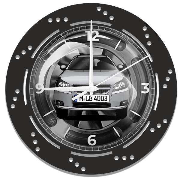 Epica Wanduhr personalisiert mit deinem Auto u. Kennzeichen!