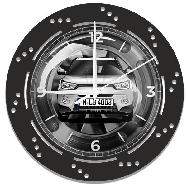 Tivoli Wanduhr personalisiert mit deinem Auto u. Kennzeichen!