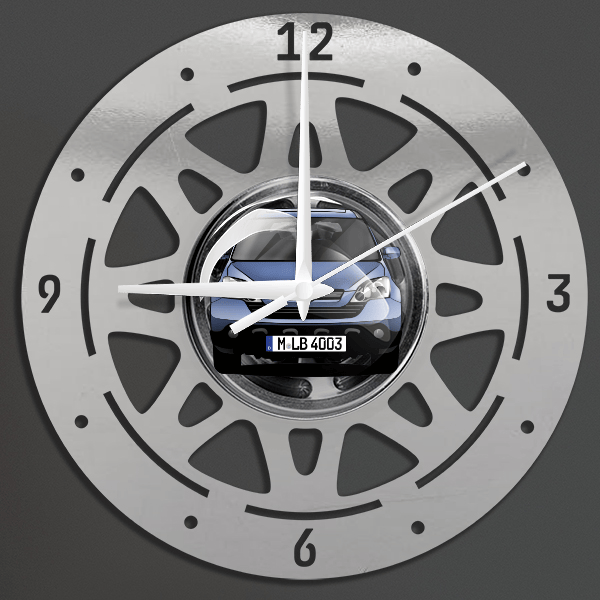 CR-V Wanduhr personalisiert mit deinem Auto u. Kennzeichen!