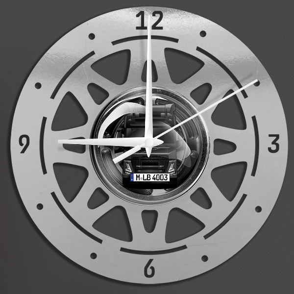 FM Electric Wanduhr personalisiert mit deinem LKW u. Kennzeichen!