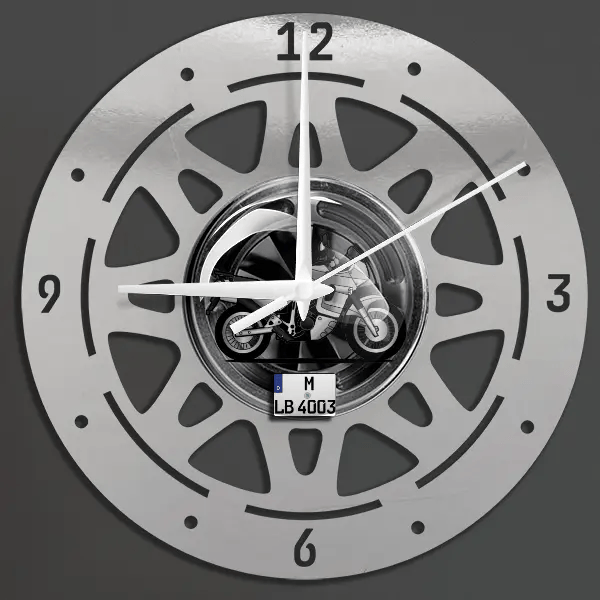 Transalp XL600V PD06 Wanduhr personalisiert mit deinem Motorrad u. Kennzeichen!