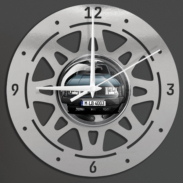 244 Limousine Wanduhr personalisiert mit deinem Auto u. Kennzeichen!