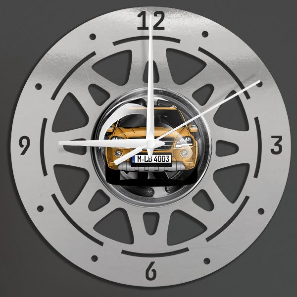 ML 63 AMG Wanduhr personalisiert mit deinem Auto u. Kennzeichen!