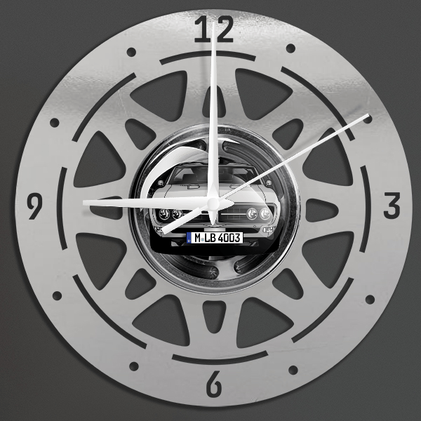 Firebird Cabriolet Wanduhr personalisiert mit deinem Auto u. Kennzeichen!