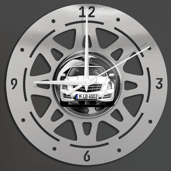 ATS Wanduhr personalisiert mit deinem Auto u. Kennzeichen!