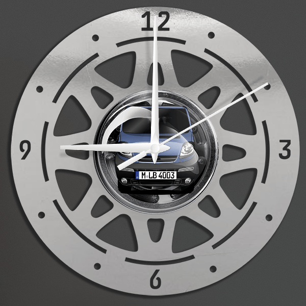 Vivaro Wanduhr personalisiert mit deinem Auto u. Kennzeichen!