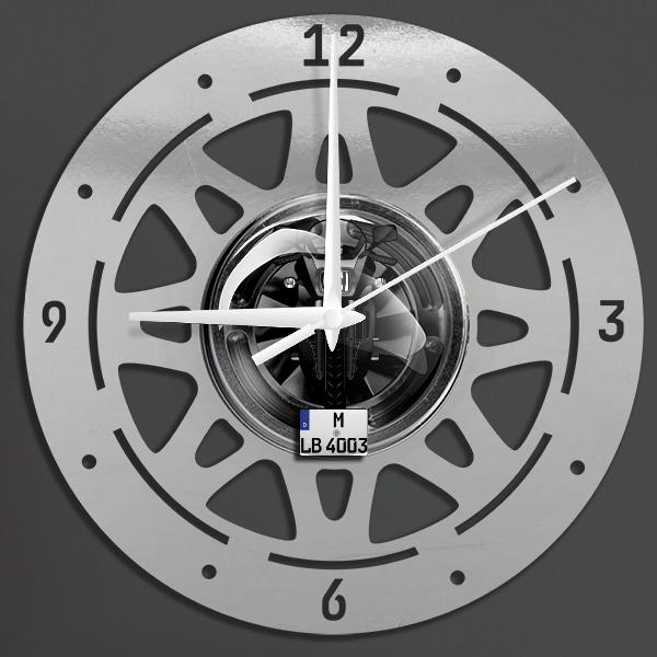 GPZ 900 R Wanduhr personalisiert mit deinem Motorrad u. Kennzeichen!