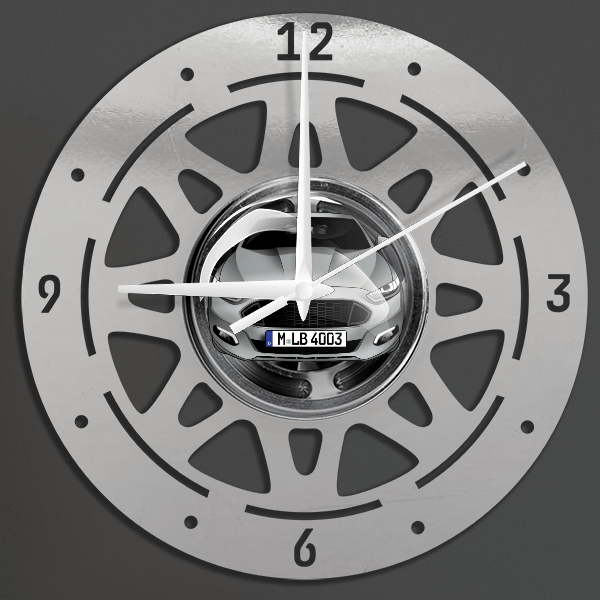 Mondeo ST Limousine Wanduhr personalisiert mit deinem Auto u. Kennzeichen!
