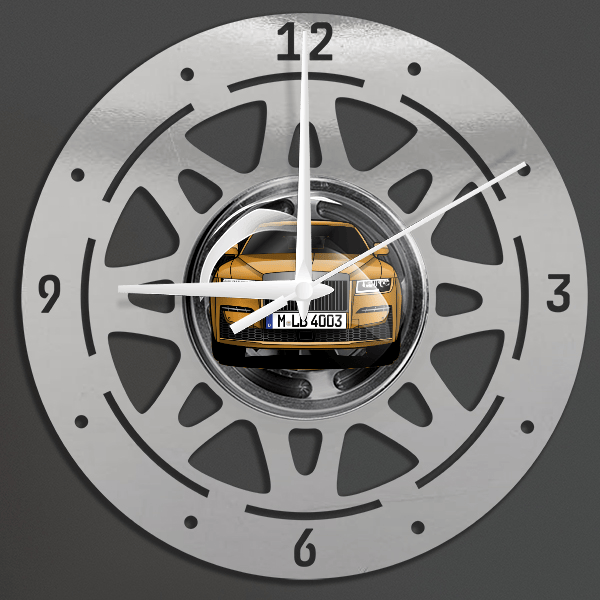 Ghost Wanduhr personalisiert mit deinem Auto u. Kennzeichen!
