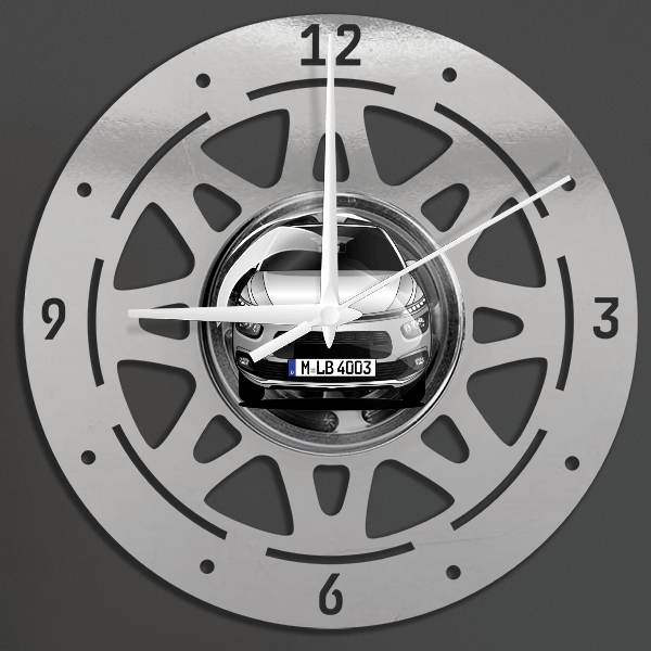 C4 Grand Picasso Wanduhr personalisiert mit deinem Auto u. Kennzeichen!