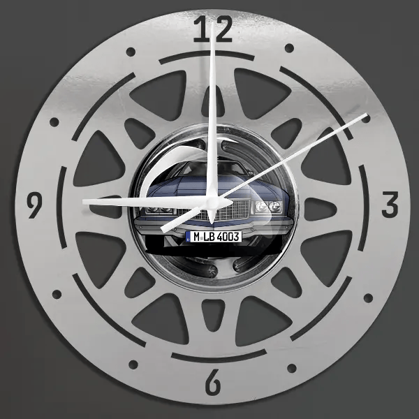 Caprice Cabriolet Wanduhr personalisiert mit deinem Auto u. Kennzeichen!