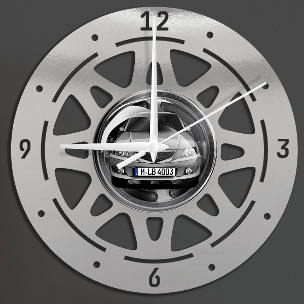 Premacy Wanduhr personalisiert mit deinem Auto u. Kennzeichen!