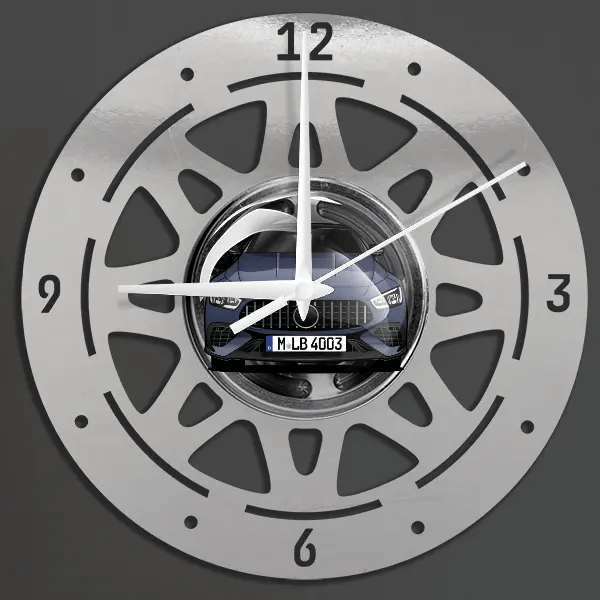 AMG GT 63 S Wanduhr personalisiert mit deinem Auto u. Kennzeichen!