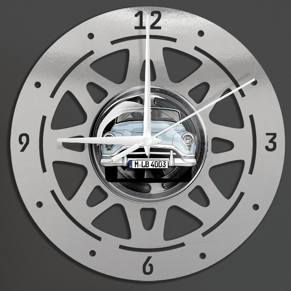 Delta 88 Cabriolet Wanduhr personalisiert mit deinem Auto u. Kennzeichen!