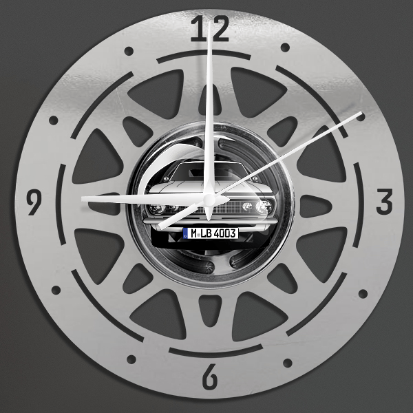 Camaro SS Cabriolet Wanduhr personalisiert mit deinem Auto u. Kennzeichen!