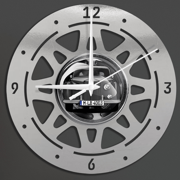 Silver Cloud Limousine Wanduhr personalisiert mit deinem Auto u. Kennzeichen!