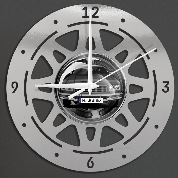 Impala Coupe Wanduhr personalisiert mit deinem Auto u. Kennzeichen!