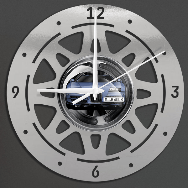 Veyron 16.4 Grand Sport Vitesse Wanduhr personalisiert mit deinem Auto u. Kennzeichen!