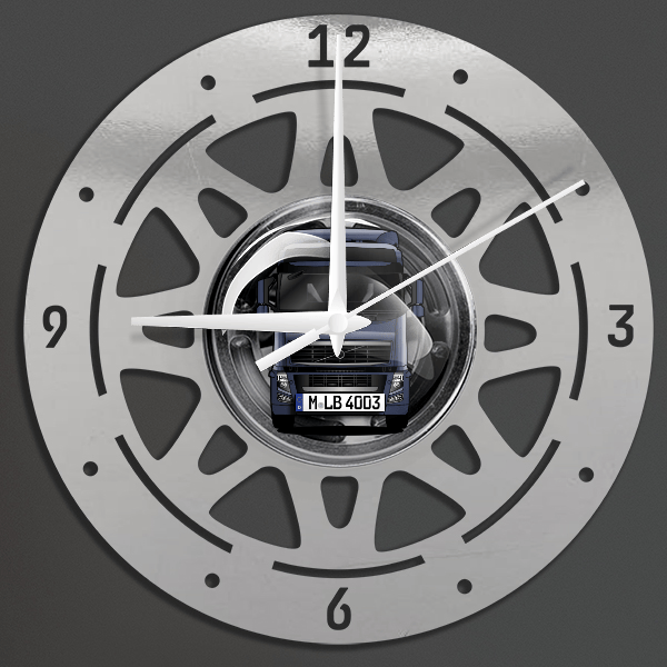 FH13 460 Wanduhr personalisiert mit deinem LKW u. Kennzeichen!