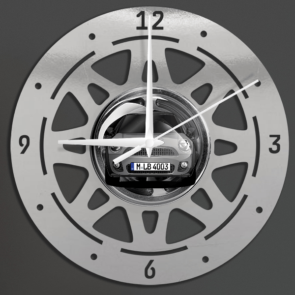 Cooper JCW Cabriolet Wanduhr personalisiert mit deinem Auto u. Kennzeichen!