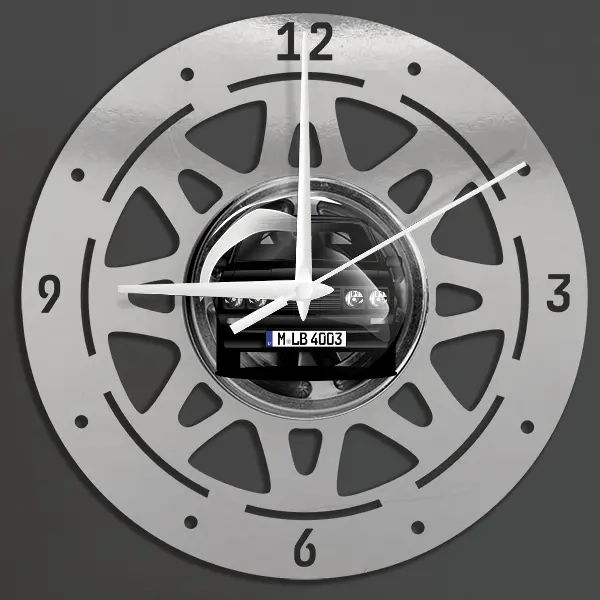 Escort RS 2000 Wanduhr personalisiert mit deinem Auto u. Kennzeichen!