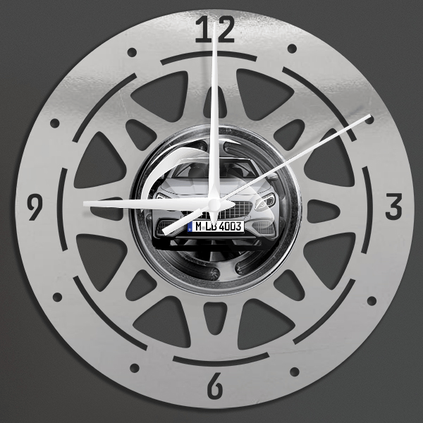 S-Klasse Coupe Wanduhr personalisiert mit deinem Auto u. Kennzeichen!