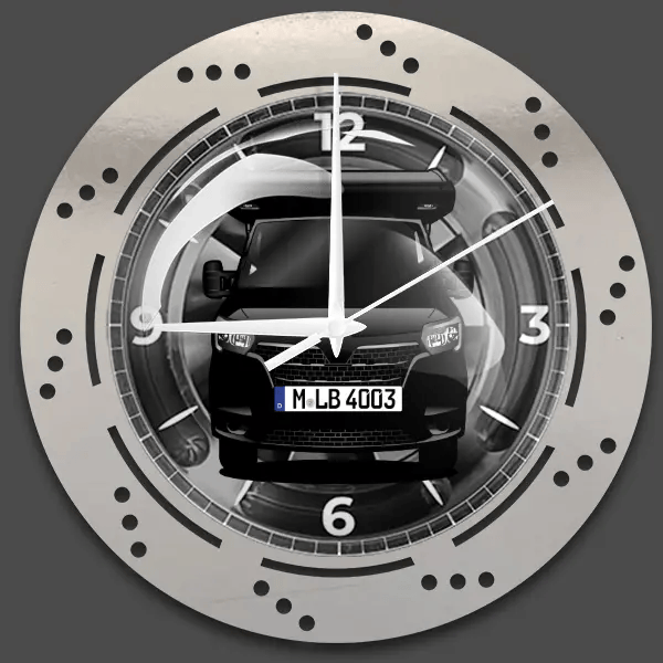 Canada Wanduhr personalisiert mit deinem Wohnwagen u. Kennzeichen!