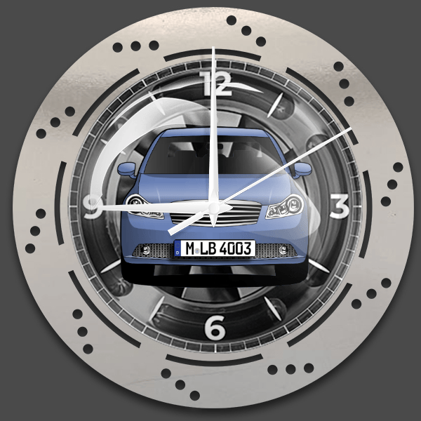M Limousine Wanduhr personalisiert mit deinem Auto u. Kennzeichen!