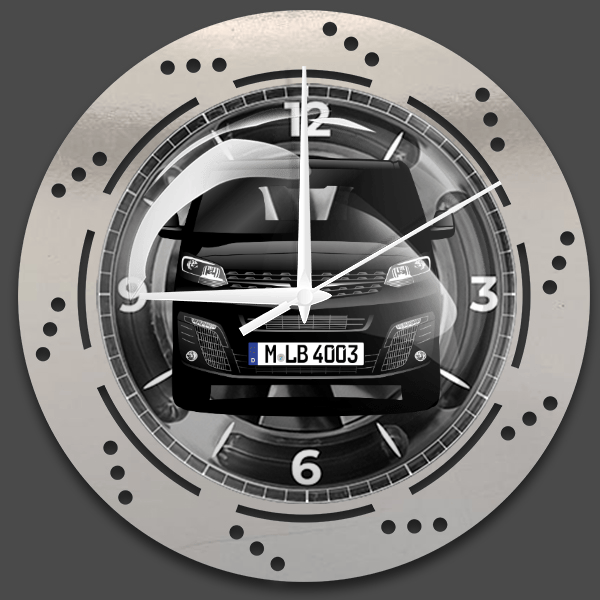 Zafira Life Wanduhr personalisiert mit deinem Auto u. Kennzeichen!