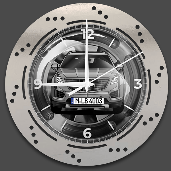 XT5 Wanduhr personalisiert mit deinem Auto u. Kennzeichen!