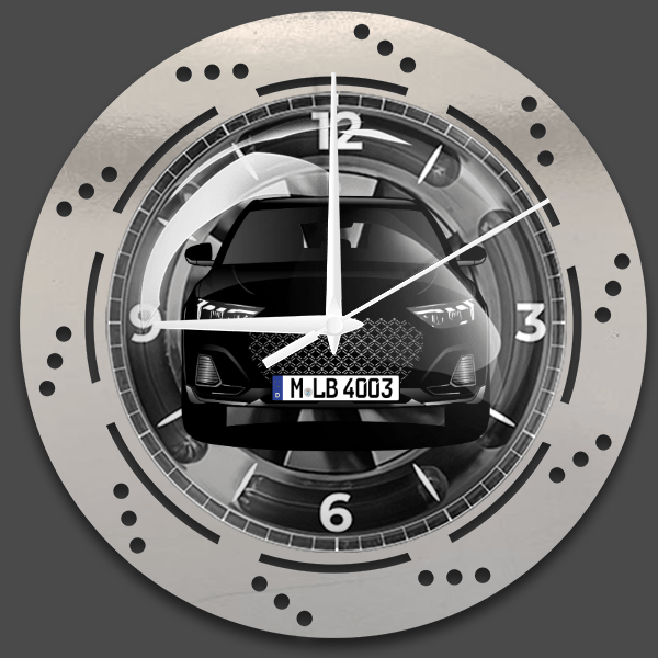A1 Citycarver Wanduhr personalisiert mit deinem Auto u. Kennzeichen!