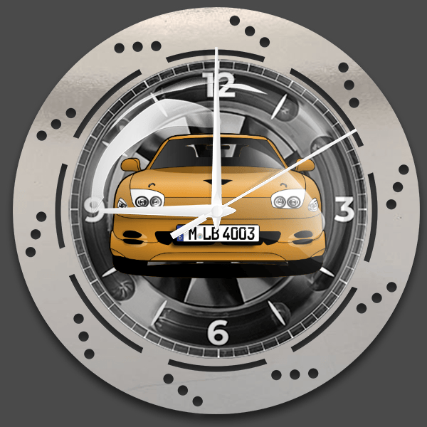 3000GT Wanduhr personalisiert mit deinem Auto u. Kennzeichen!