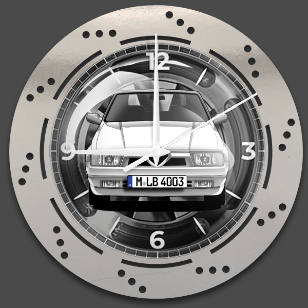 75 Wanduhr personalisiert mit deinem Auto u. Kennzeichen!