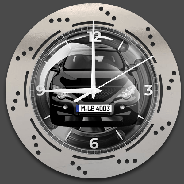 Actyon Sports Wanduhr personalisiert mit deinem Auto u. Kennzeichen!