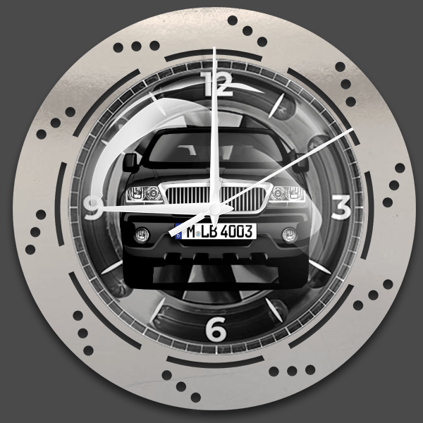 Aviator Wanduhr personalisiert mit deinem Auto u. Kennzeichen!