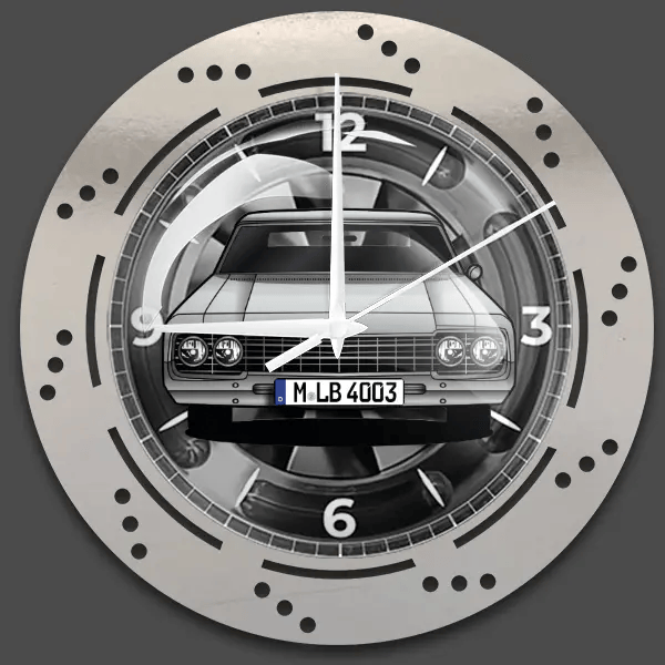 98 Holiday Coupe Wanduhr personalisiert mit deinem Auto u. Kennzeichen!