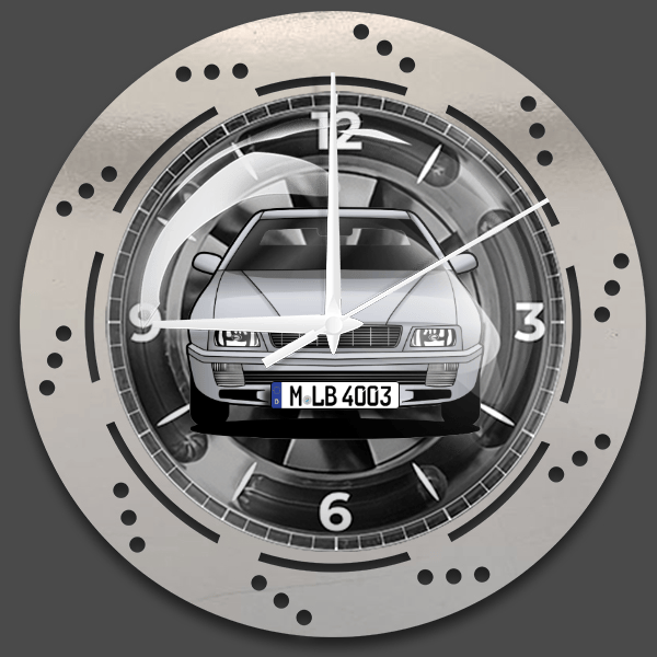 Ghibli Coupe Wanduhr personalisiert mit deinem Auto u. Kennzeichen!