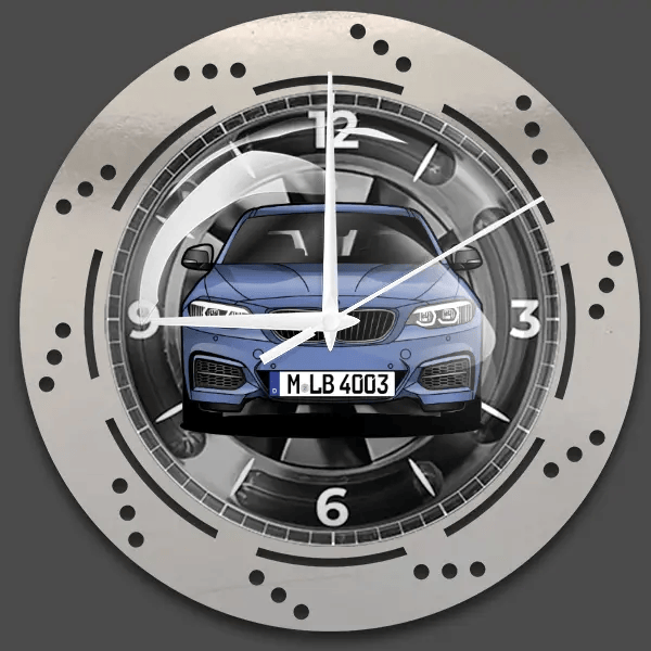 2er Reihe Coupe M Wanduhr personalisiert mit deinem Auto u. Kennzeichen!