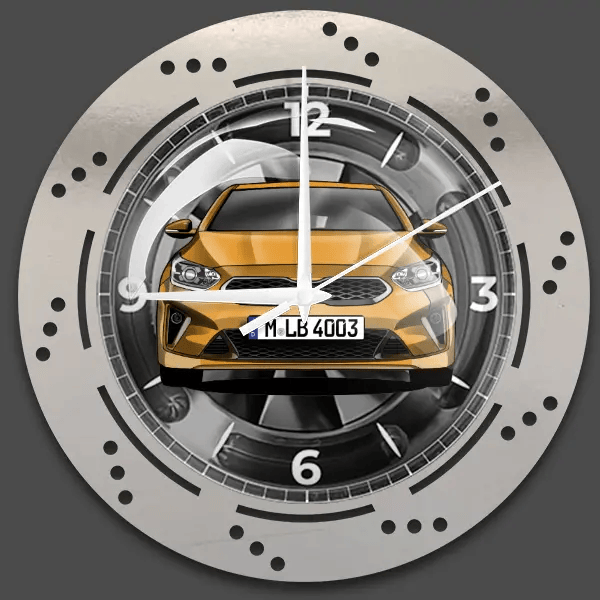 Proceed Wanduhr personalisiert mit deinem Auto u. Kennzeichen!