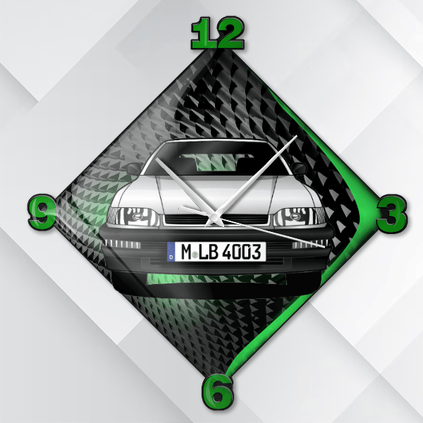Concerto Wanduhr personalisiert mit deinem Auto u. Kennzeichen!